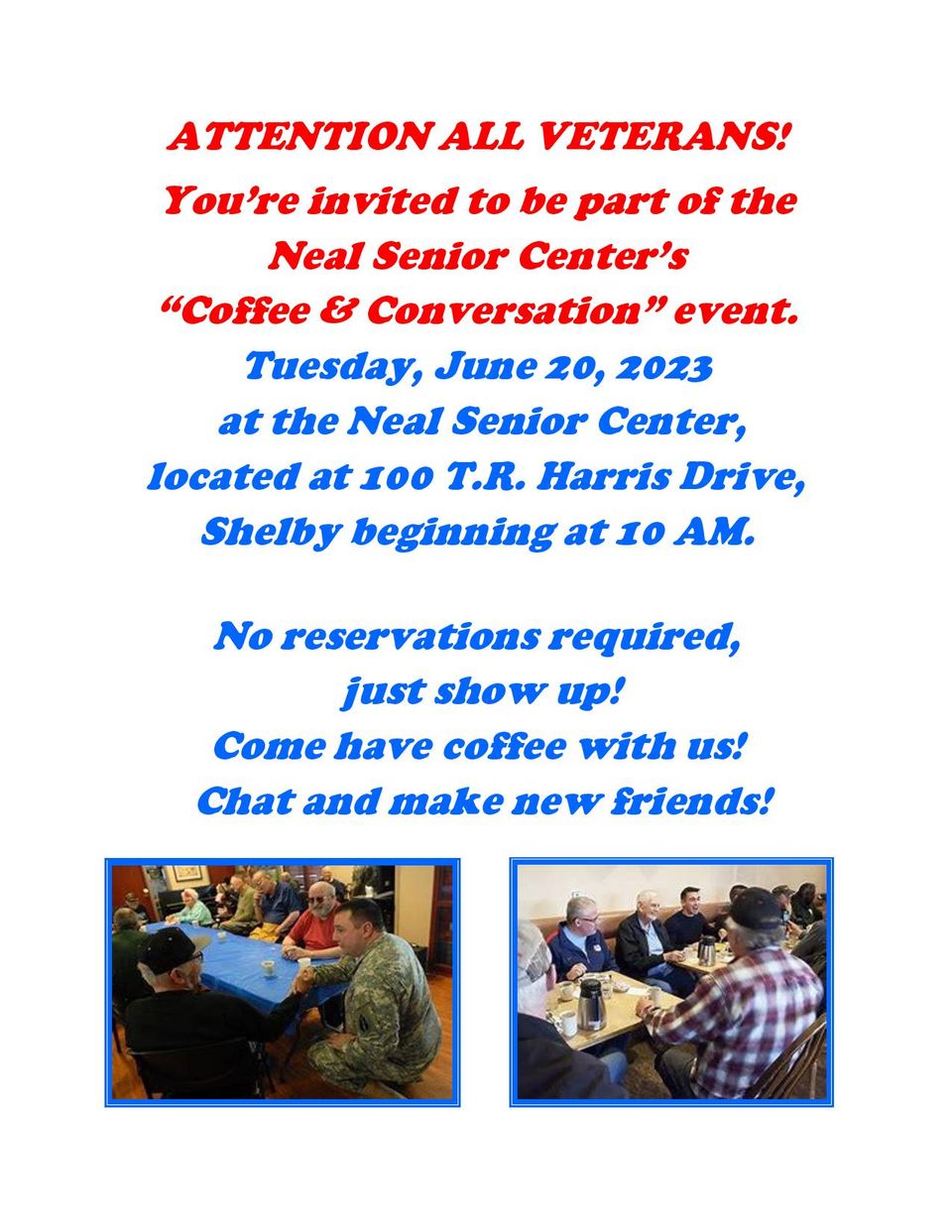Poster coffee   chat for june 2023