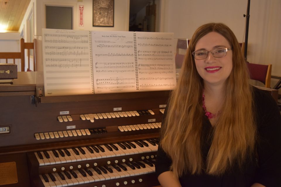 Katherine at organ