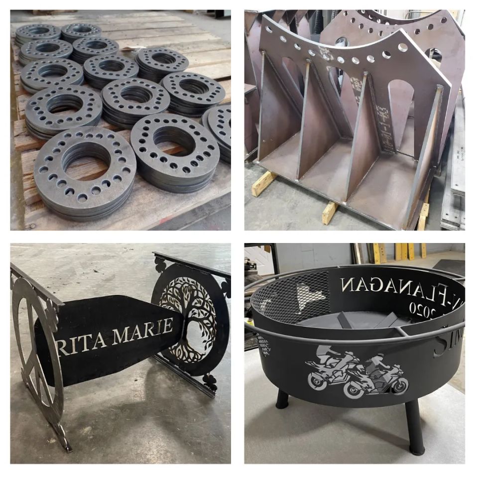 Water jet and plasma cutting