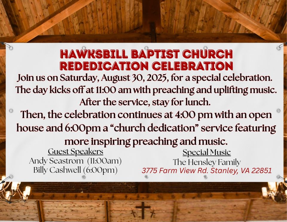 Rededication celebration