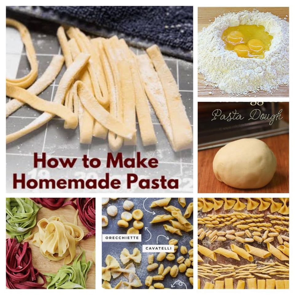 Make pasta collage