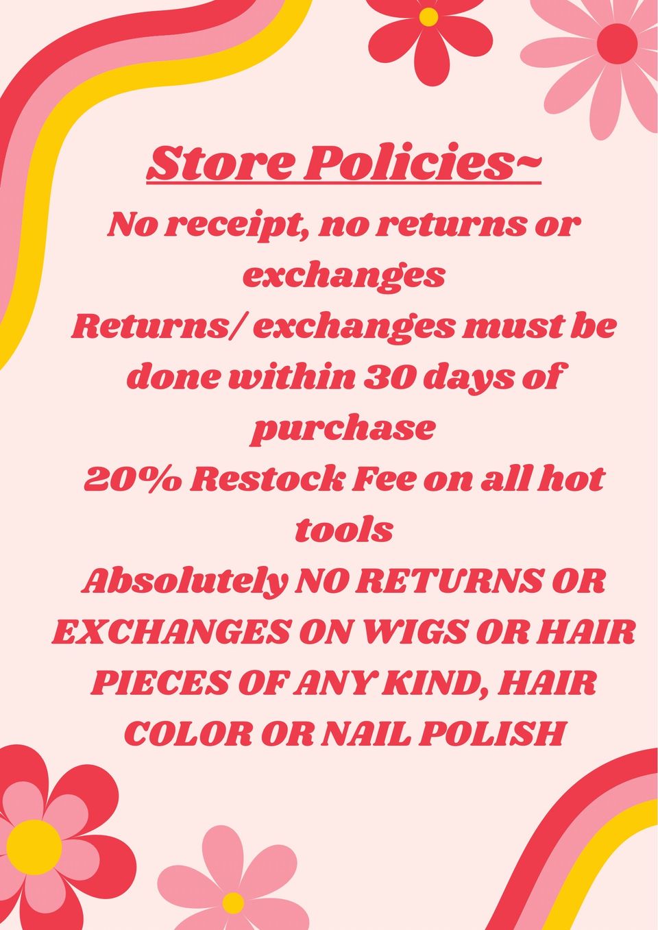 Store Policies