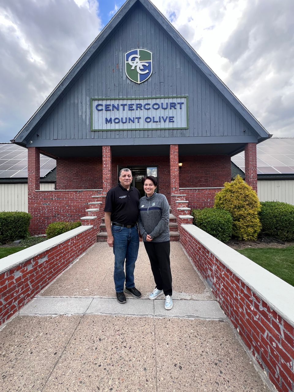 Mayor nicastro visited adela carvajal general manager of centercourt of mount olive  may 8  2025 