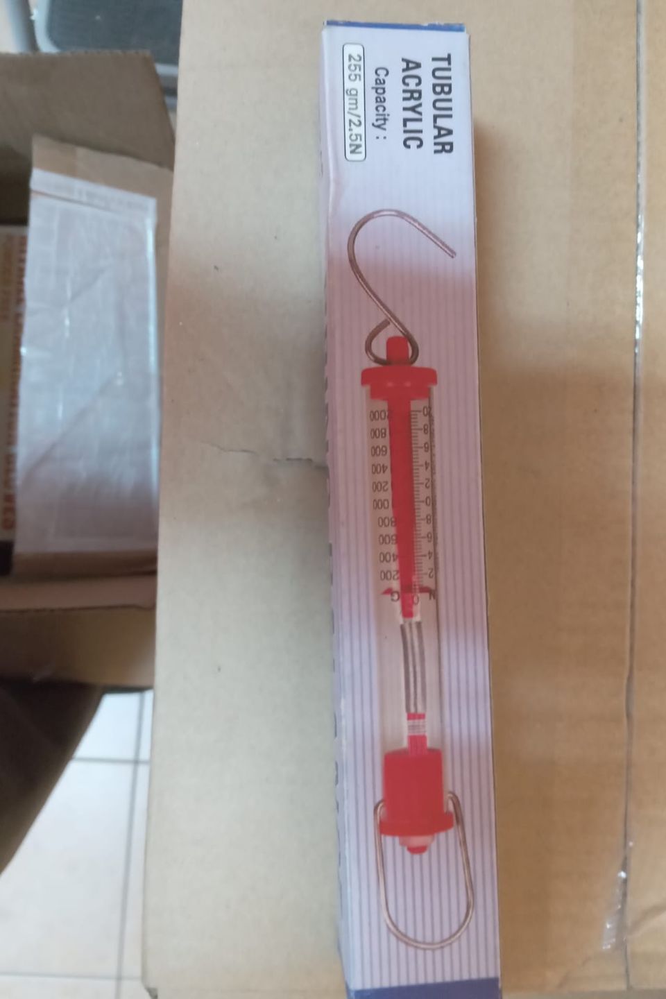 Spring balance tubular acrylic p2