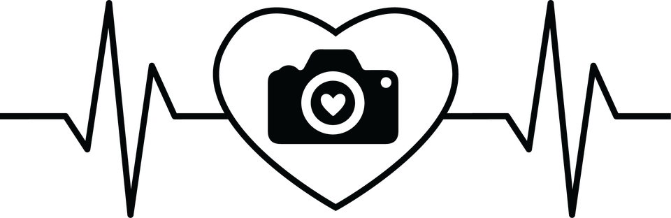 Profession   photographer heartbeat with heart and camera 10