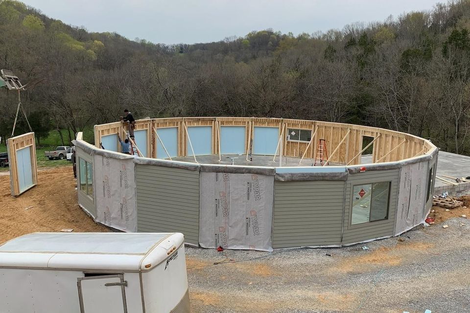 Deltech home first floor build