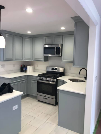 Home kitchen cabinet walls refinishing painting bayonne jerseycity nj