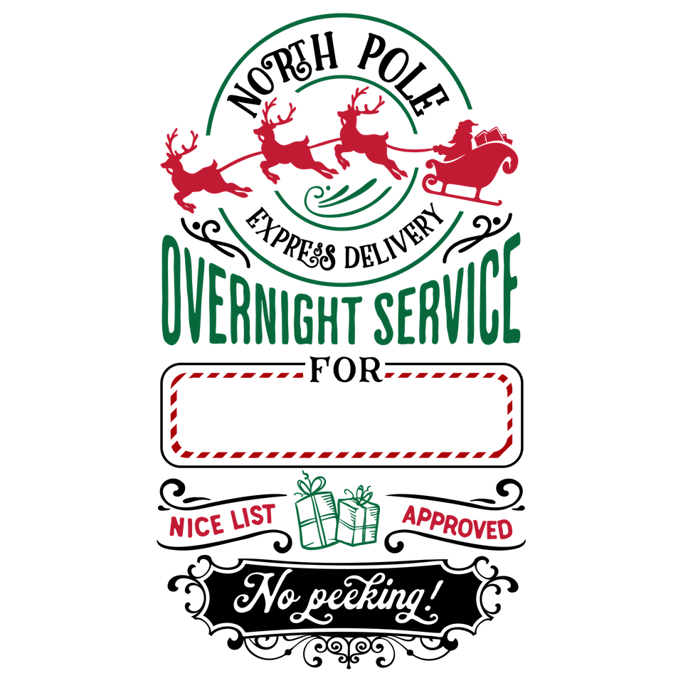 Bags   christmas santa sack north pole express 1 11