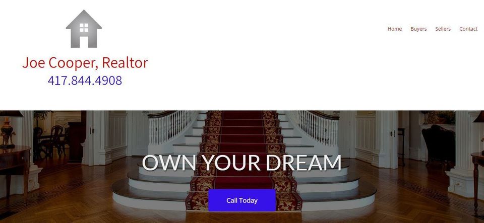 Joe cooper real estate screen shot