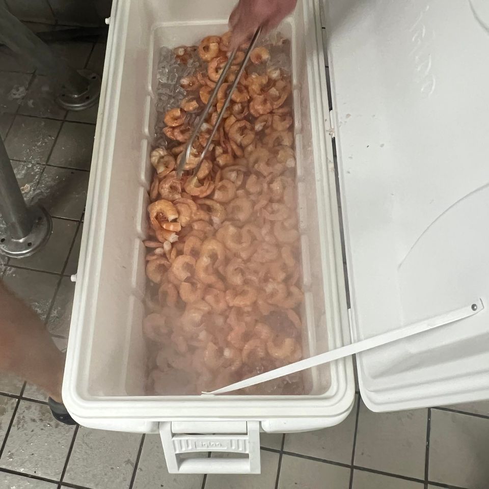 Shrimp feed prep 7