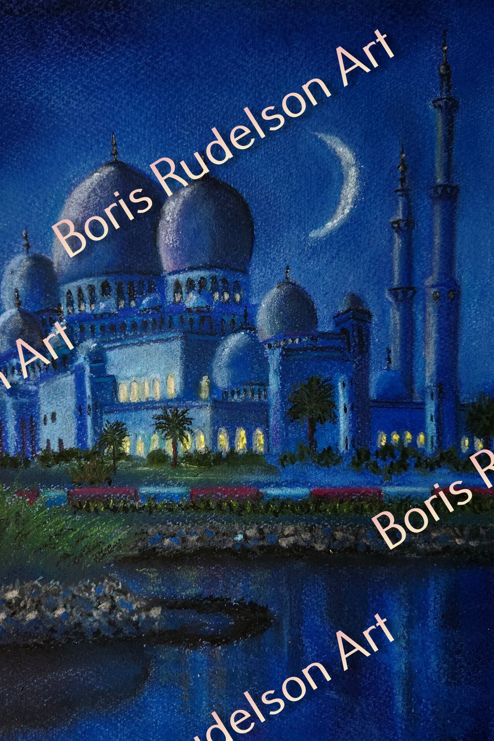 Pastel. The Blue Mosque