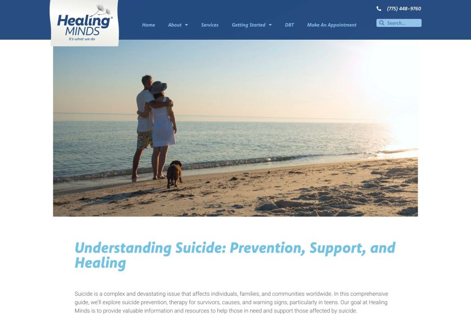 Screenshot Healing Minds- KPCopy's article 
