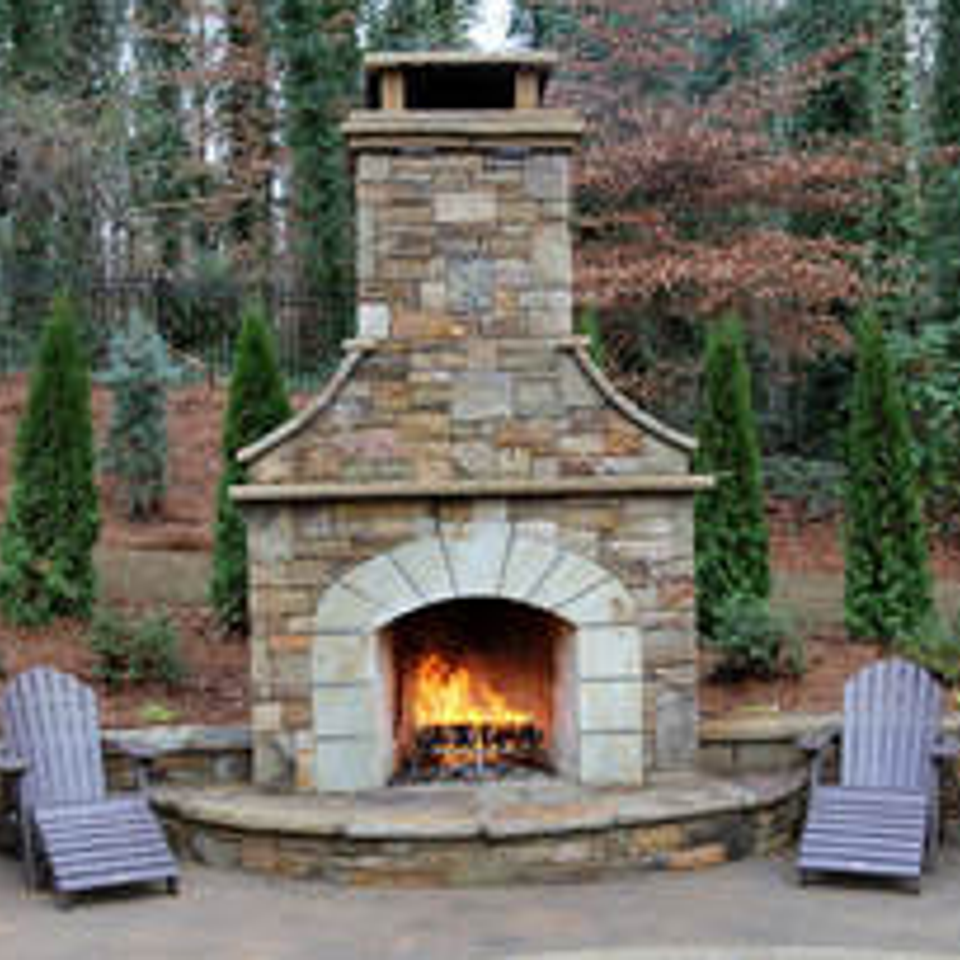 Outdoor fireplace  orig