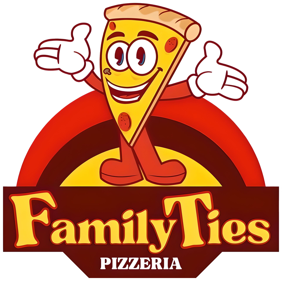 Family ties pizzeria logo trans