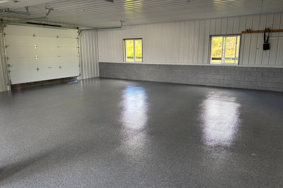 Epoxy flooring work done by Floorific Creations in Northeast Ohio
