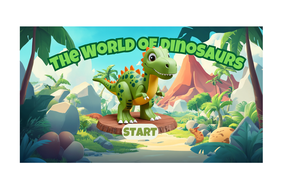 The world of dinosaurs   kids interactive quiz game