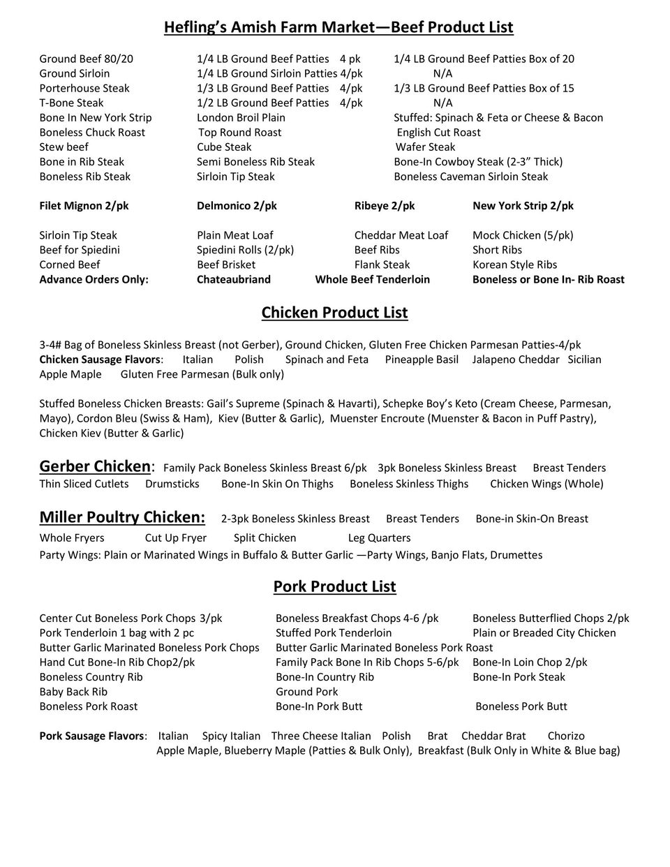 Product list 1
