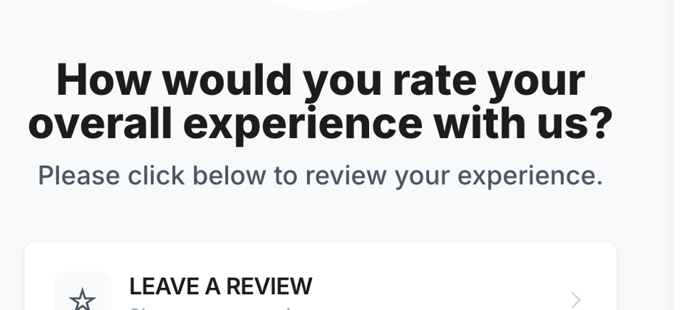 Automated Review collection request