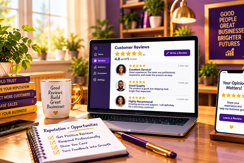Sunlit customer reviews workspace