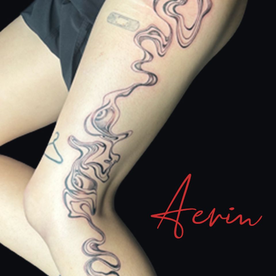 Aerin abstract design leg