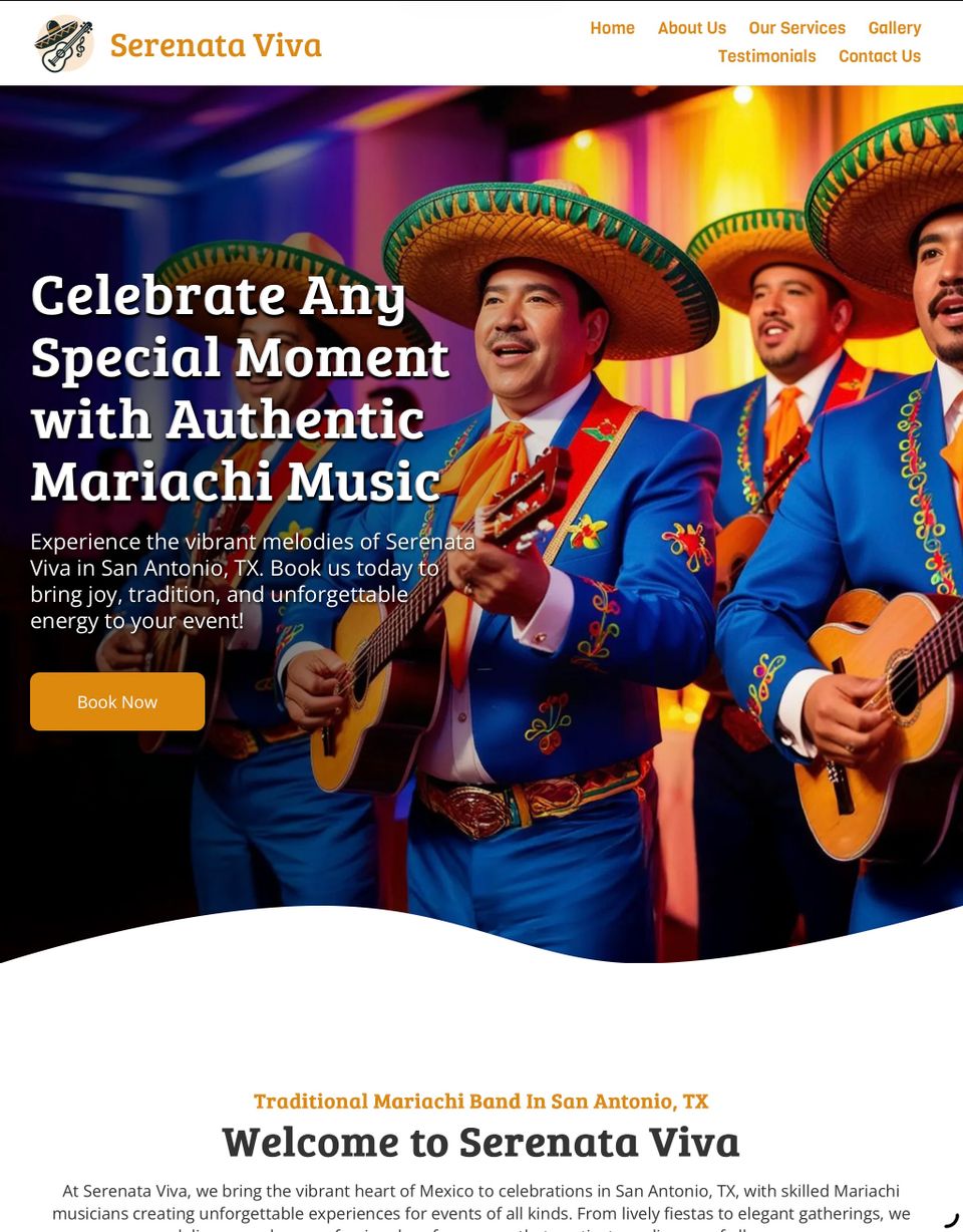 Sample entertainment website design by NoticeEdge