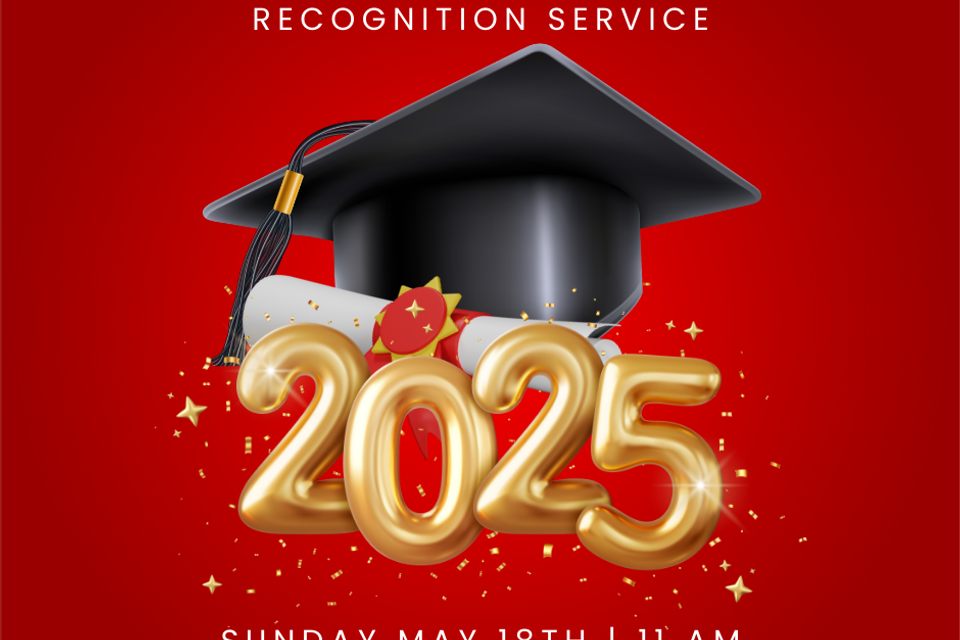 Red graduation celebration greeting facebook post