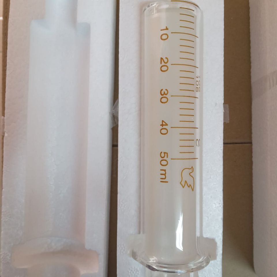 2pack glass syringe with caps