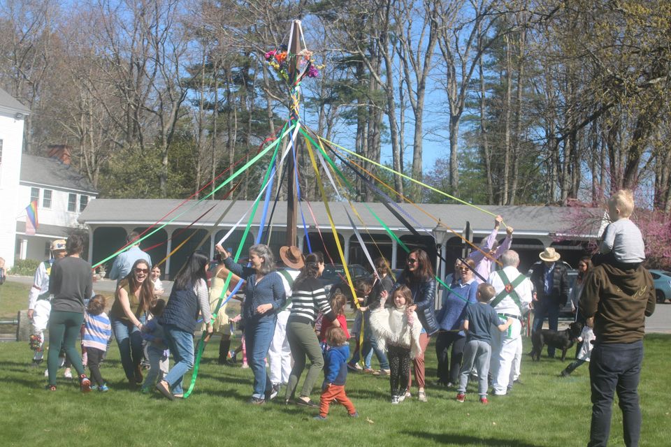 Maypole dancing