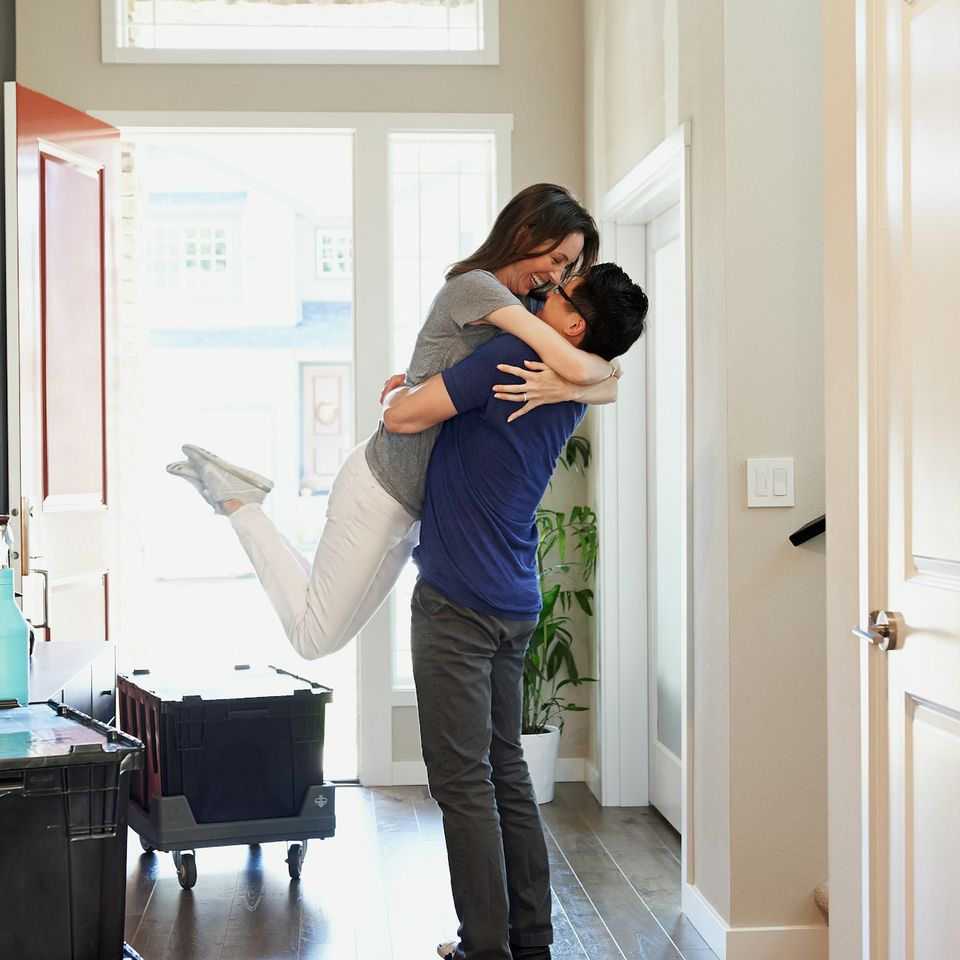 Happy new homeowners. Front Line Realty Pros. Military, Police, Medical Professional, Teacher discounts