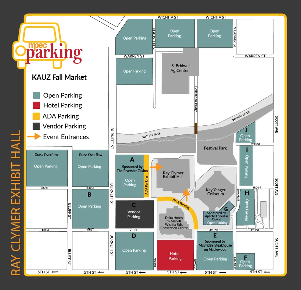 Fall market parking map