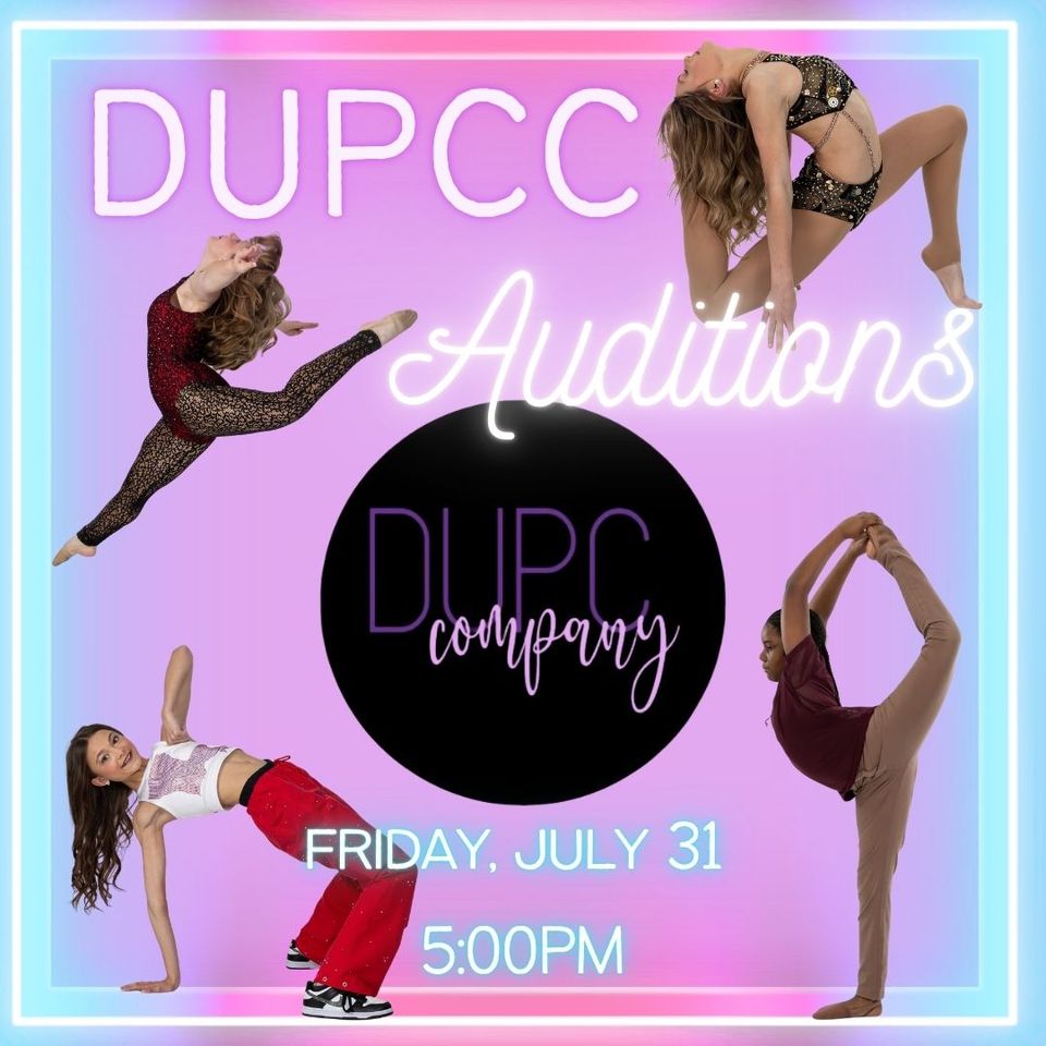 2026 dupcc audition flyer
