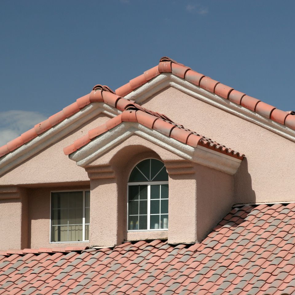 Tile roof home