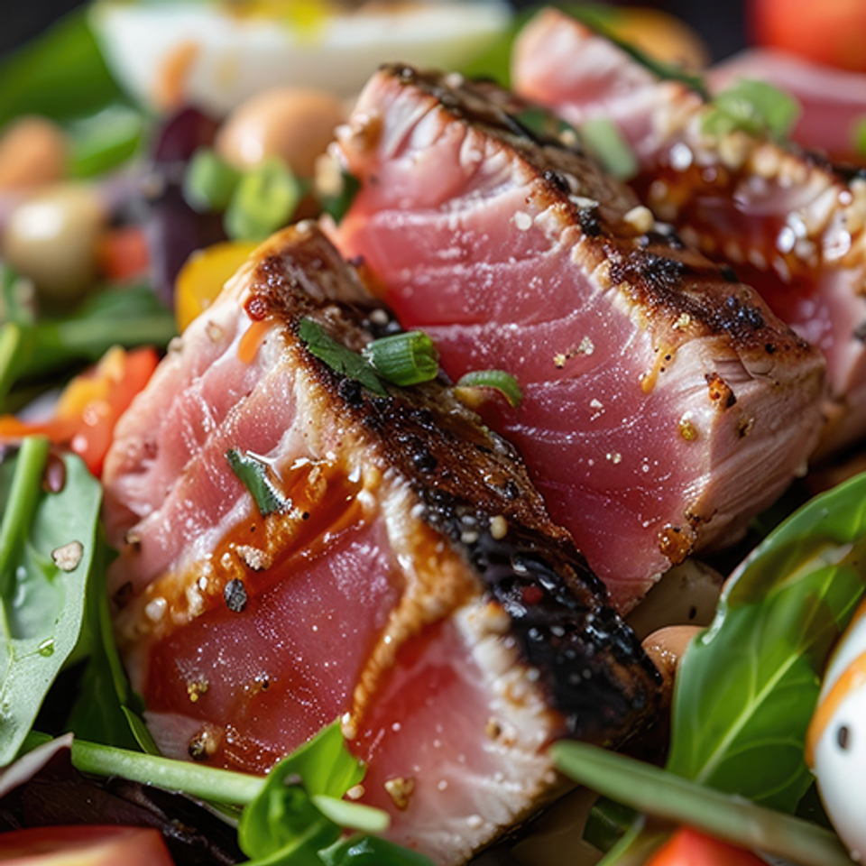 Seared tuna salad
