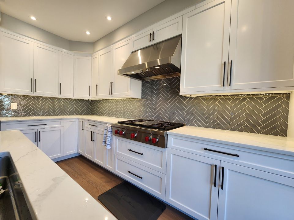 Tile backsplash in custom kitchen near Philadelphia, PA