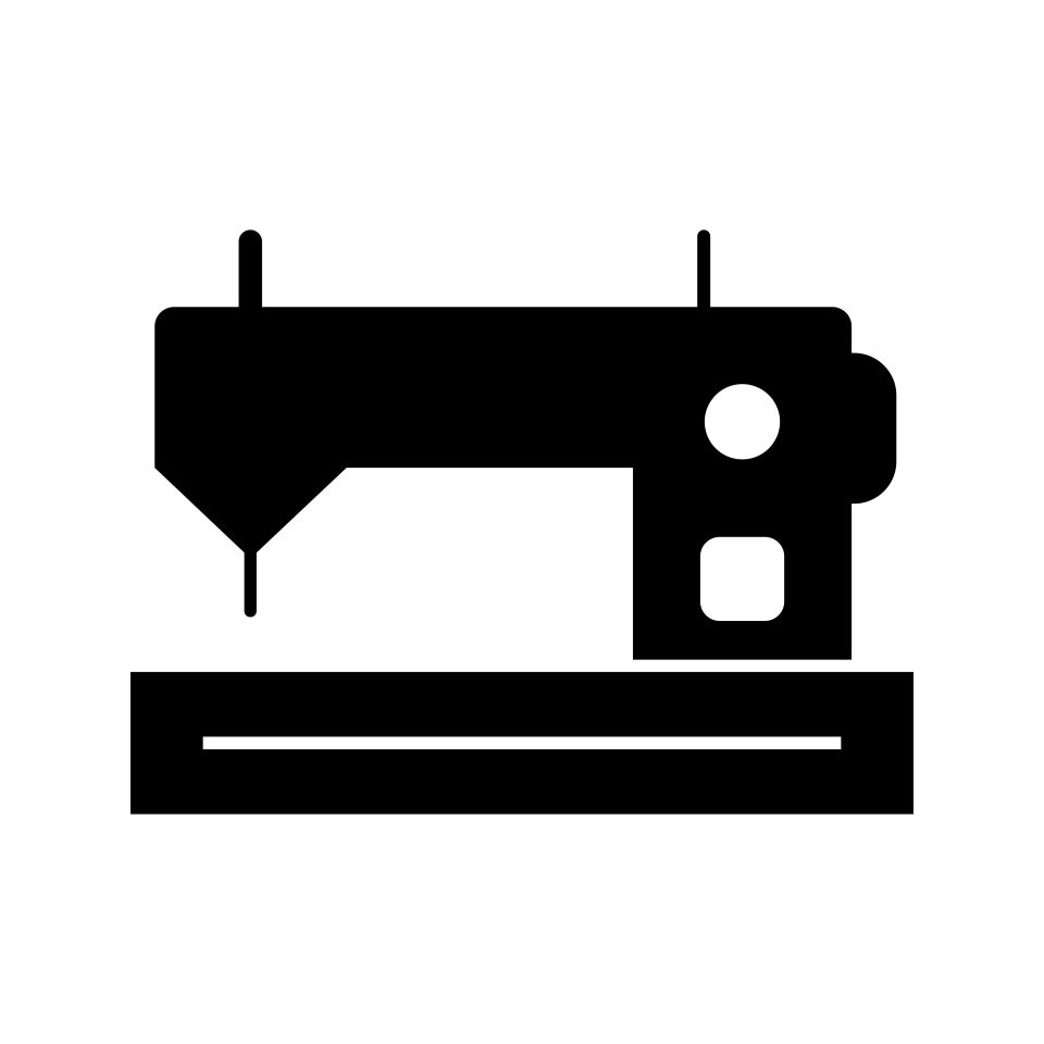 Sewing machine vector icon
