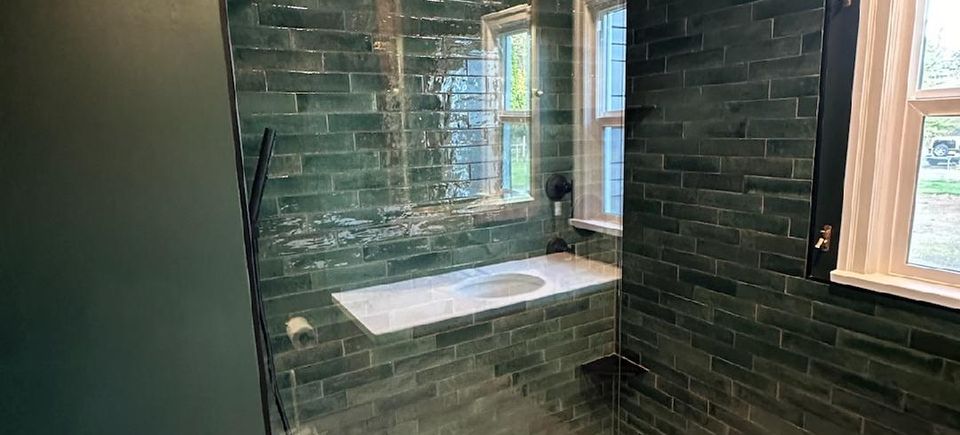 Green bathroom