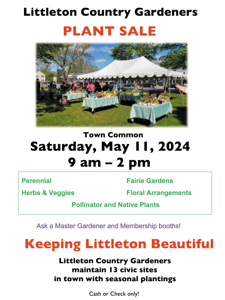 2024plant sale flyer