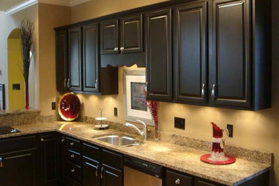 Kitchen cabinet paint colors with sink
