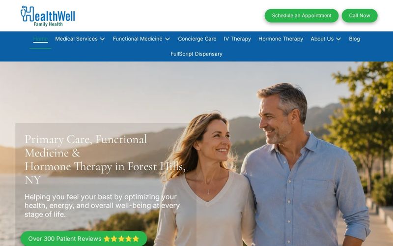 HealthWell Family Health website