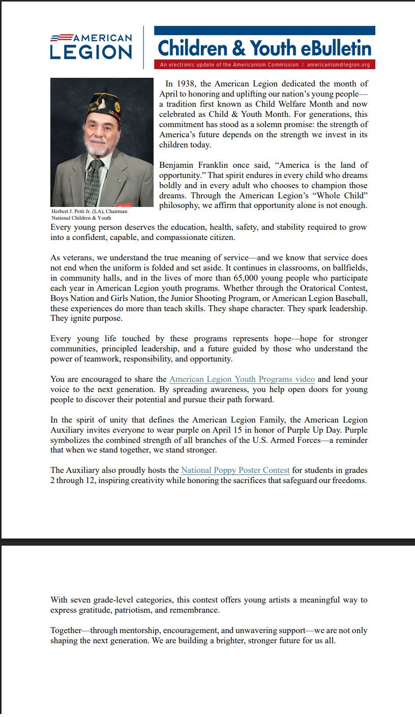 Children and youth ebulletin