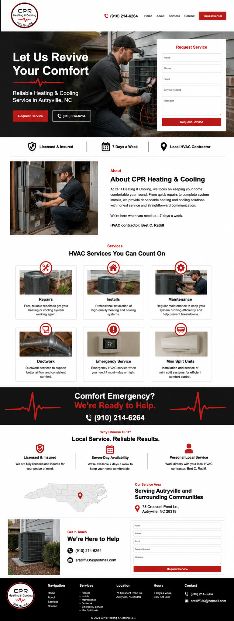 Cpr heating & cooling mockup