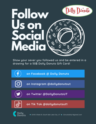 Follow us on social media flyer