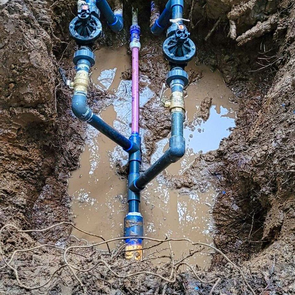 Irrigation manifold repair roseville