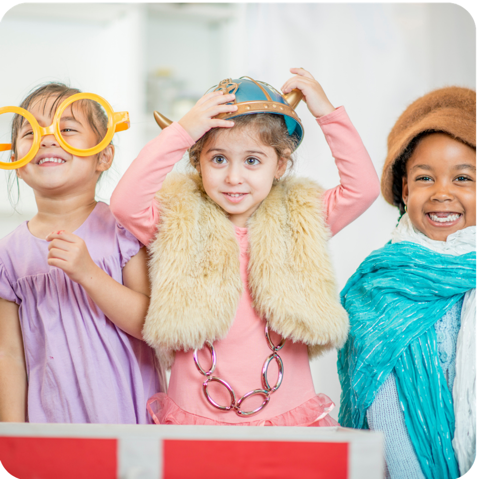 Hhlc 5 year olds dress up acting...