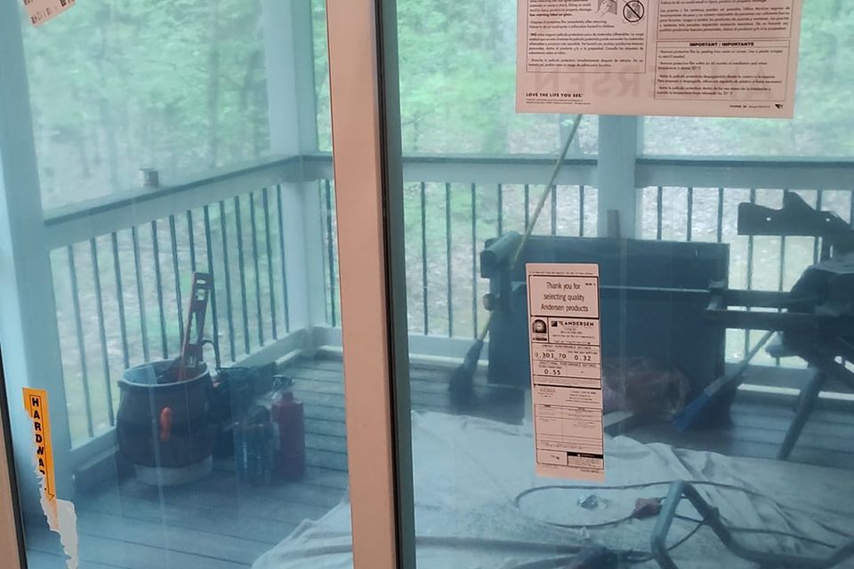 Finished install of patio door trim work tj