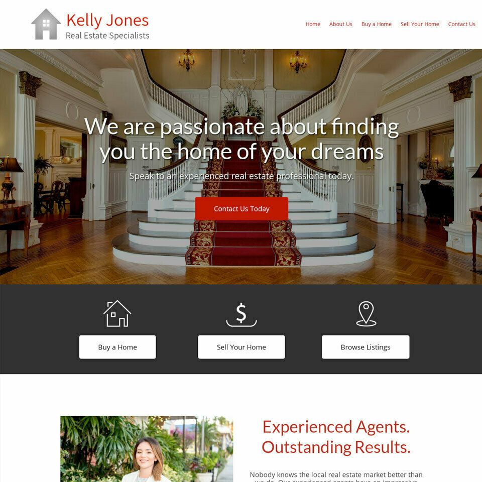 Real estate website template 960x960