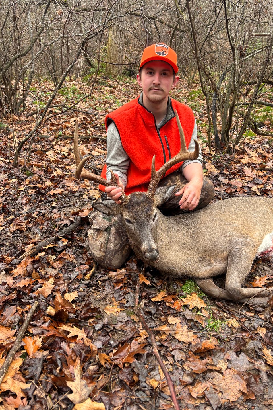 Levi Tart of Hellam shot his 6-pointer on the second day of rifle season.