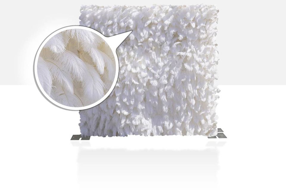 White feather wall