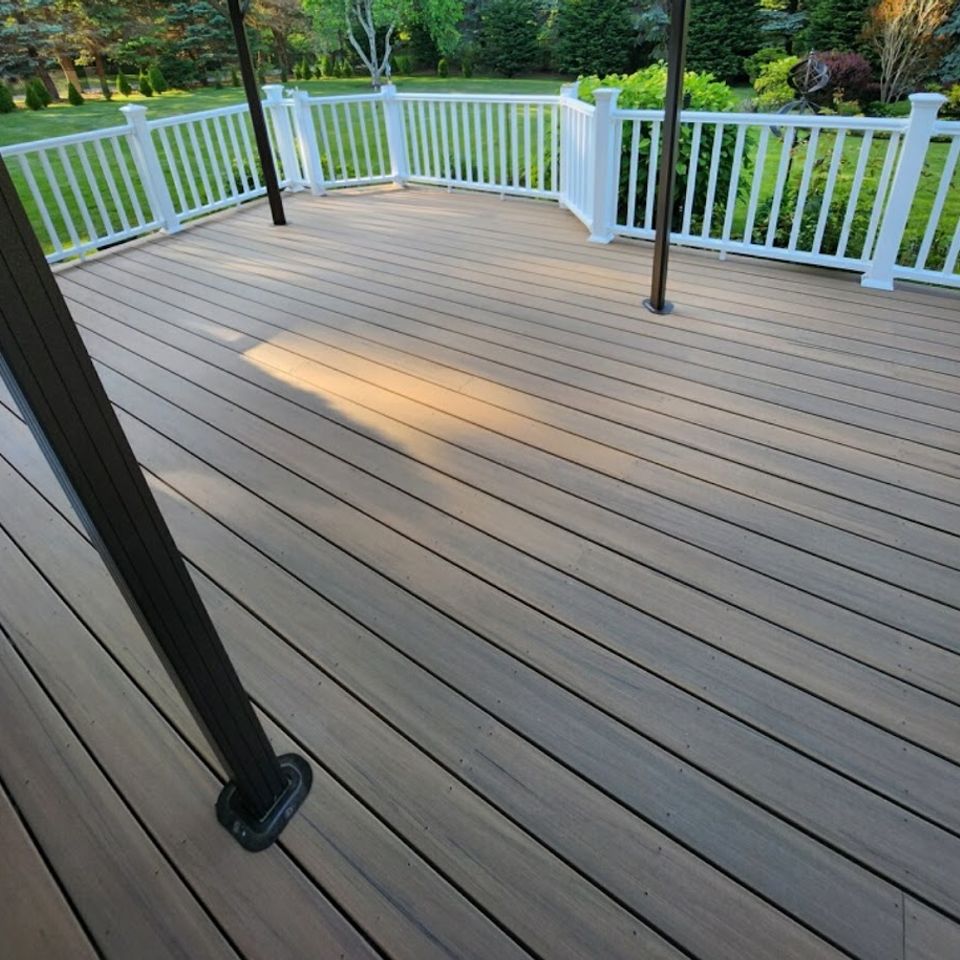 Deck installation, done by Taurus Contracting Inc. of Suffolk County, NY
