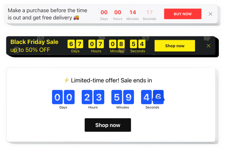 Countdown timer webspace launcher